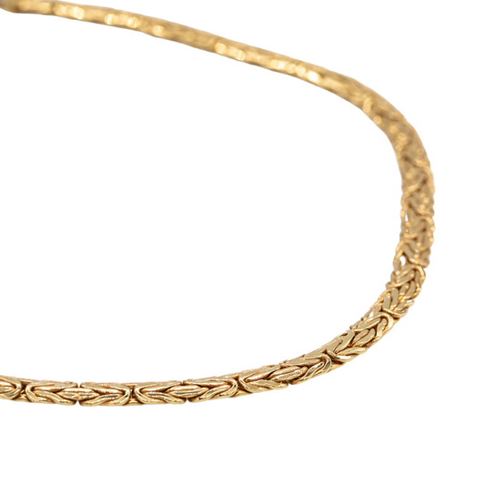 Necklace Bizantine style 10K Italian gold.