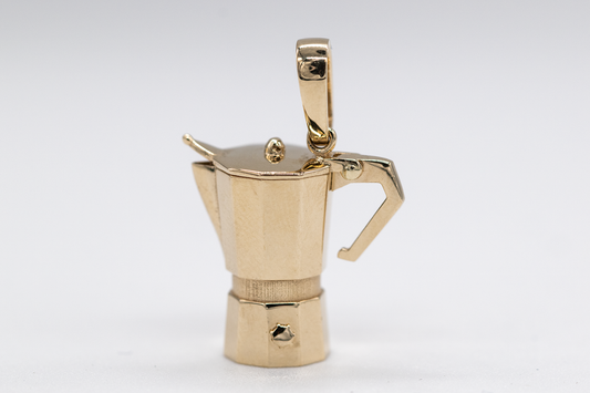 14K CUBAN COFFEE MAKER 3.4 GRAMS