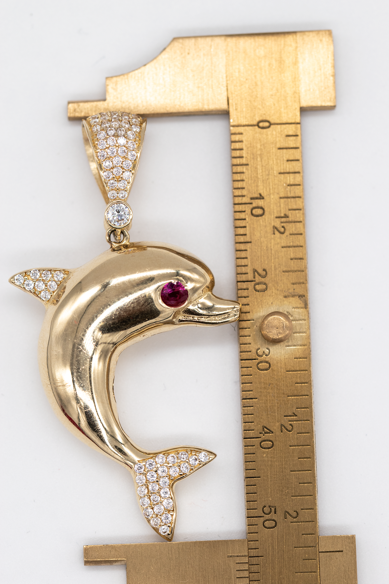 14K Dolphin Charm 7.51 gr