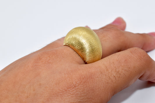 Fancy Inflated Ring 14KT