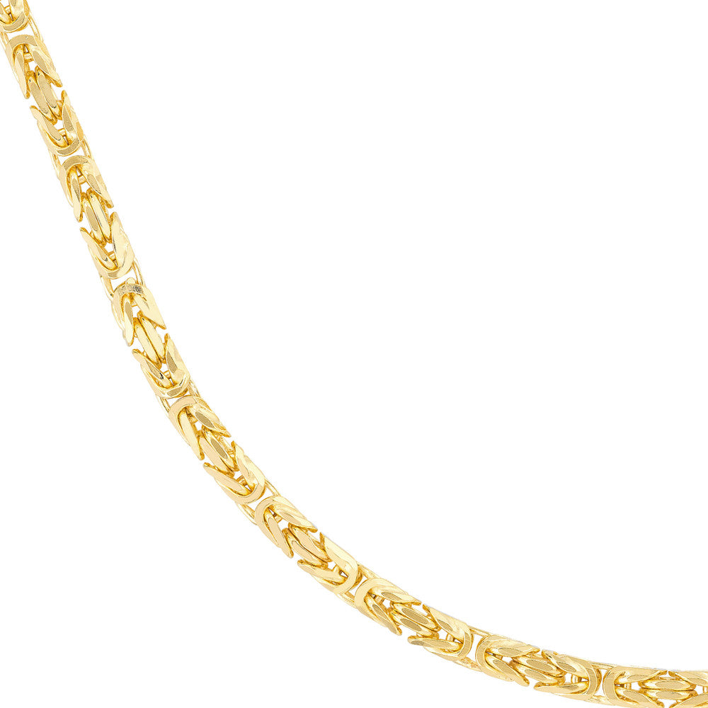 3.50mm Square Beveled Byzantine Chain