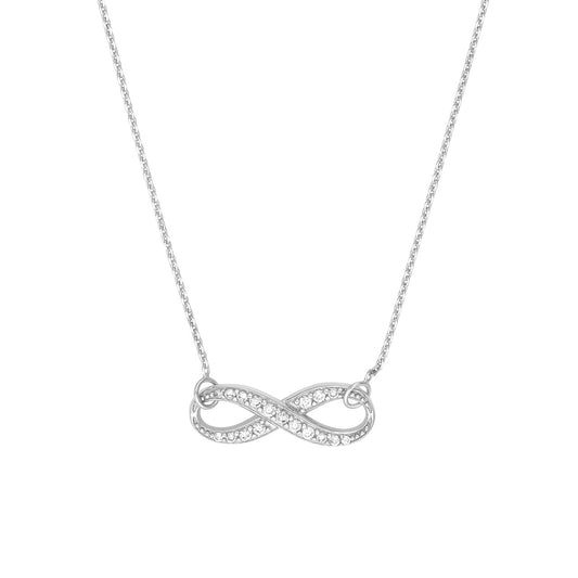 CZ Infinity Adjustable Necklace