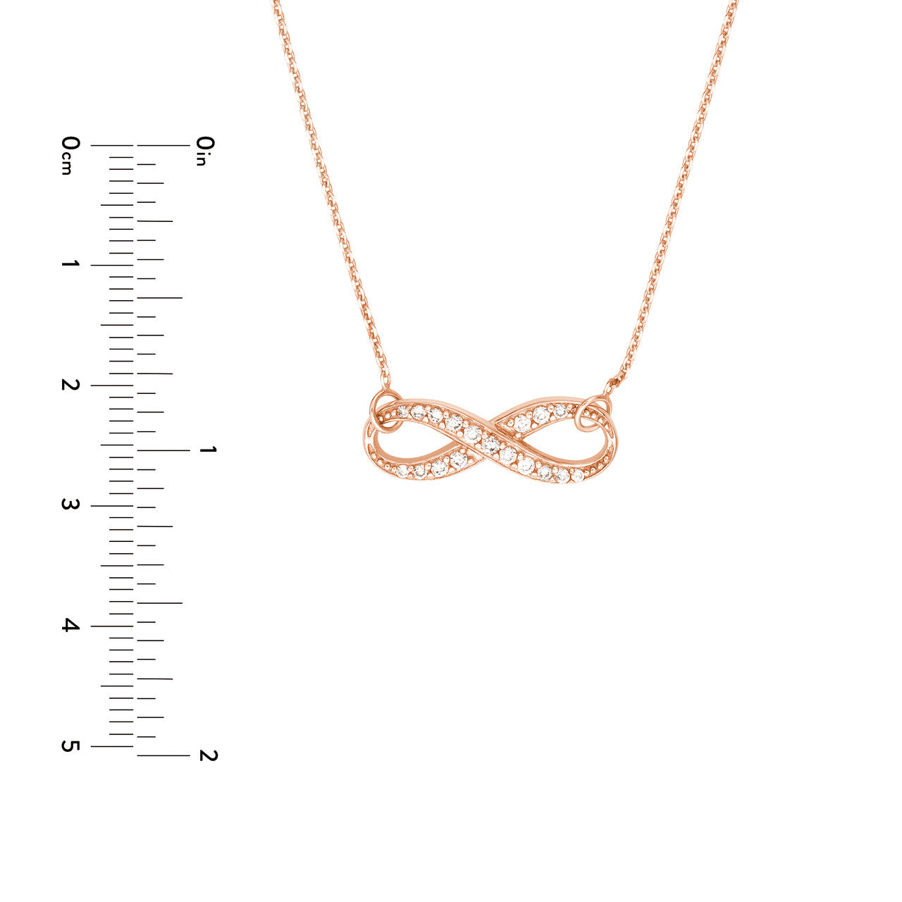 CZ Infinity Adjustable Necklace