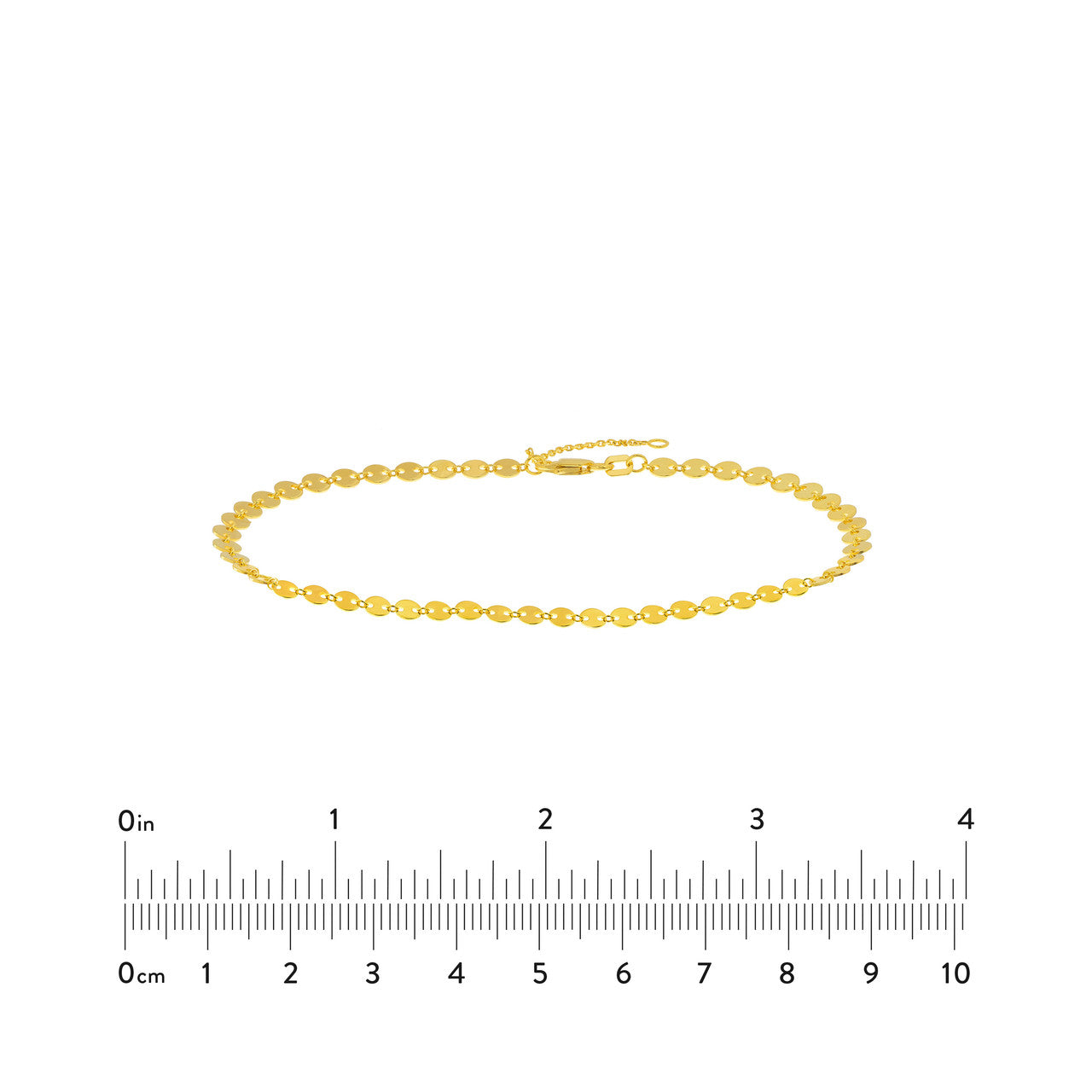 4mm Full Disk Adjustable Anklet