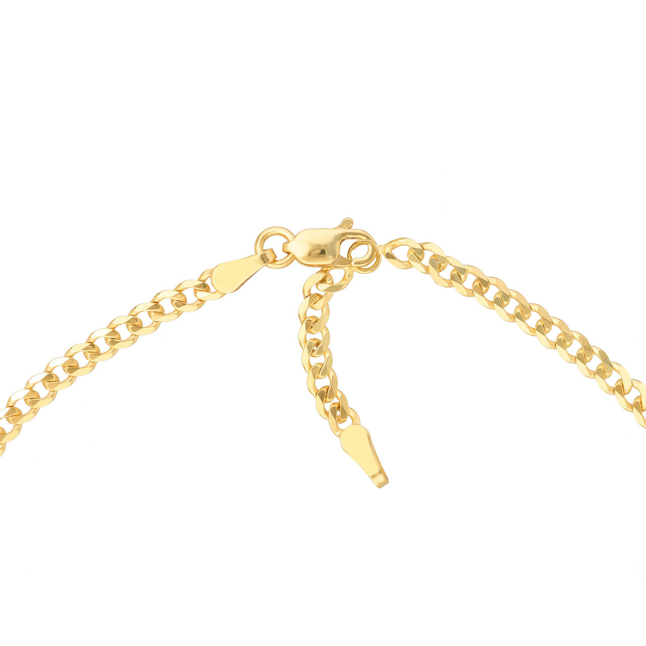 Bar Dangles on Open Curb Chain Anklet