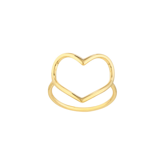 Organic Open Heart Ring