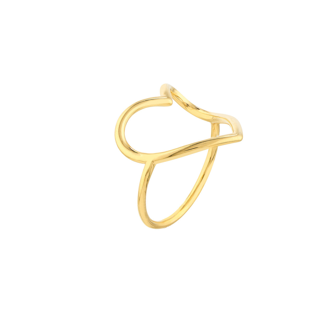 Organic Open Heart Ring