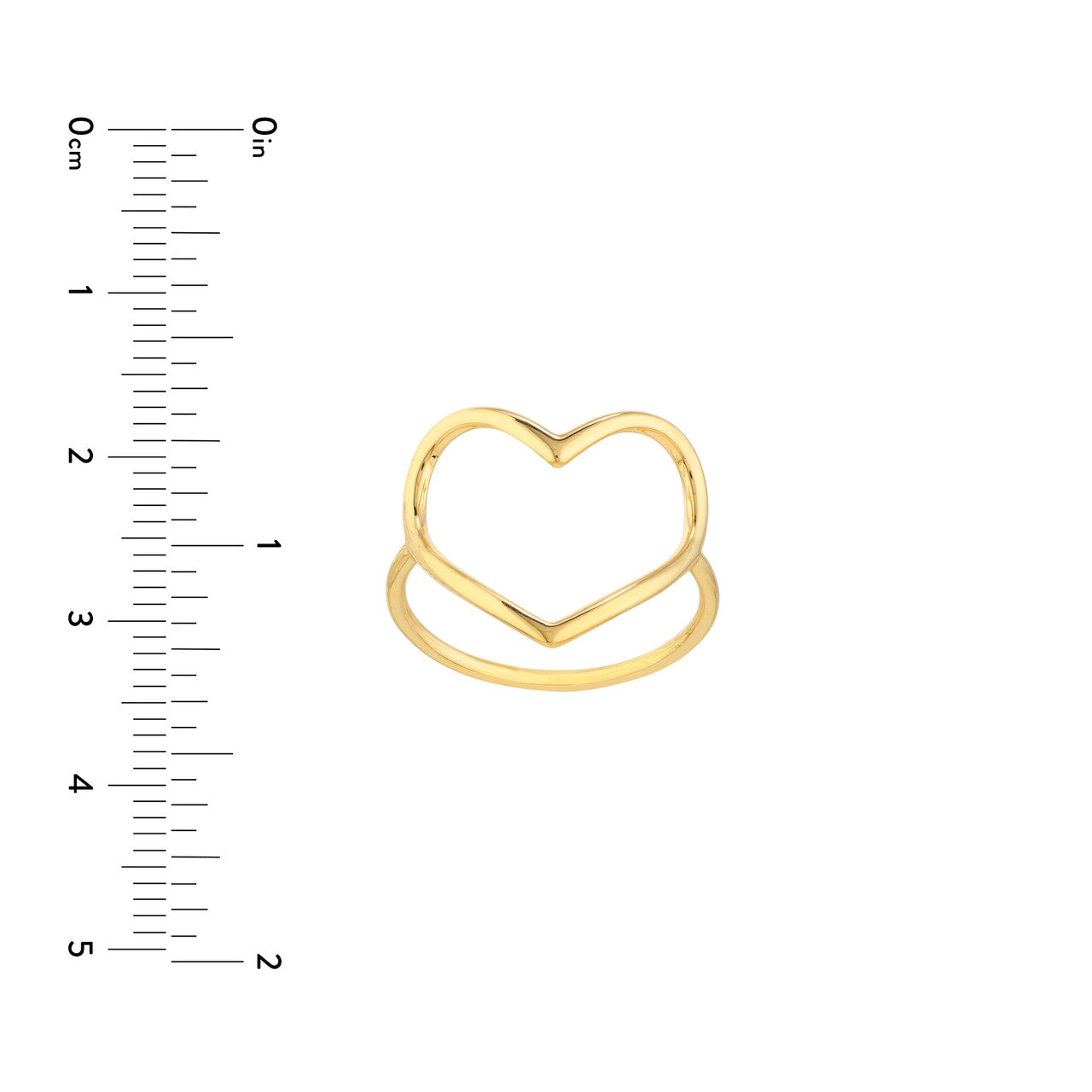 Organic Open Heart Ring