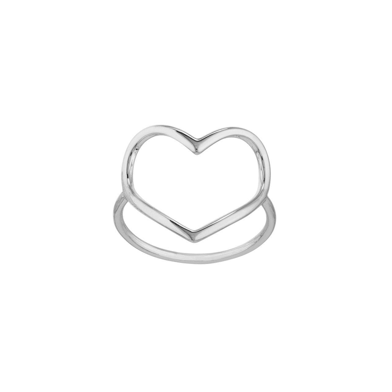 Organic Open Heart Ring