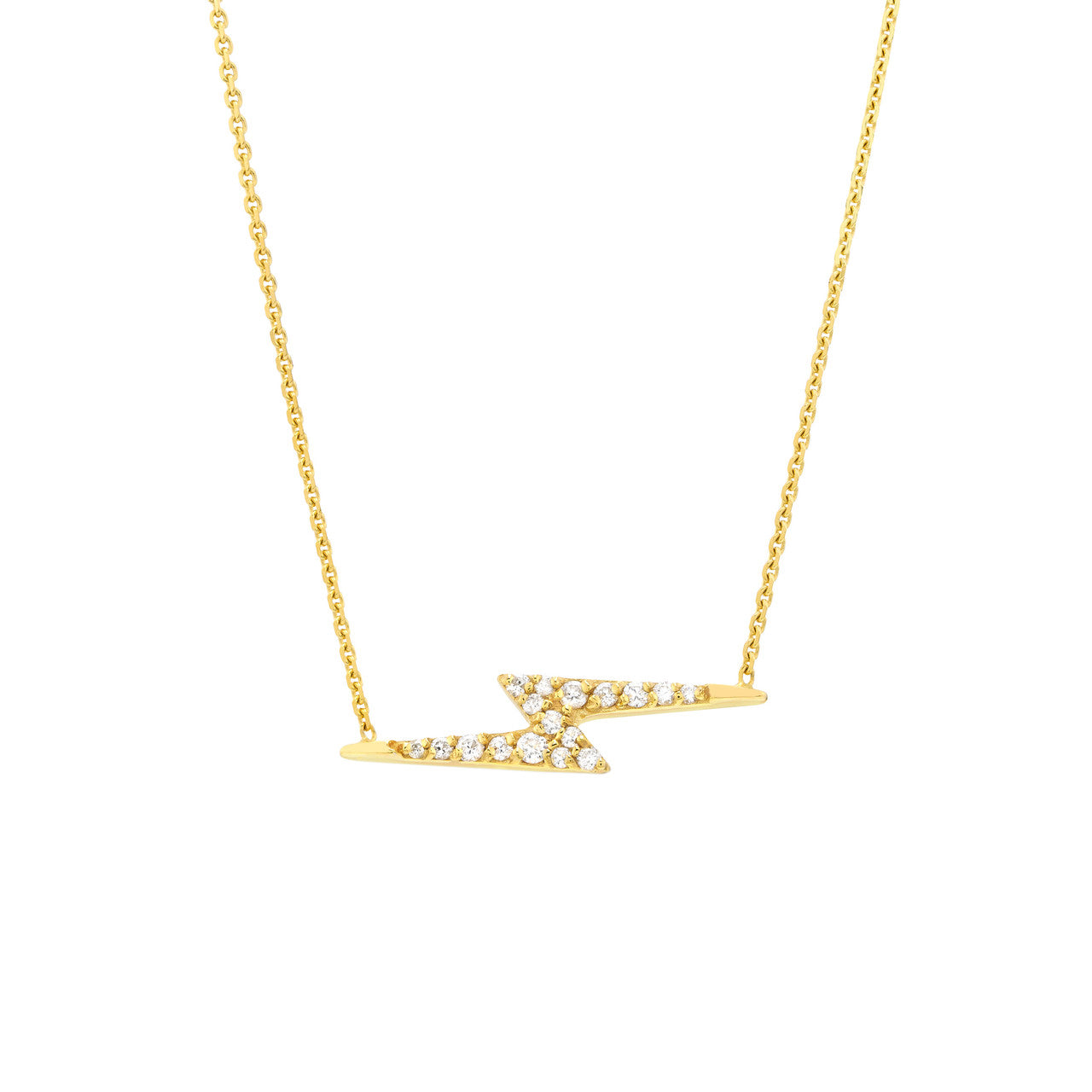 Diamond Thunderbolt Necklace