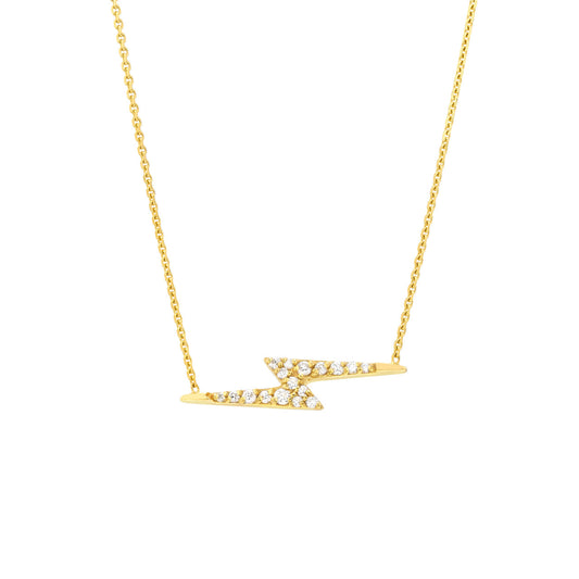 Diamond Thunderbolt Necklace