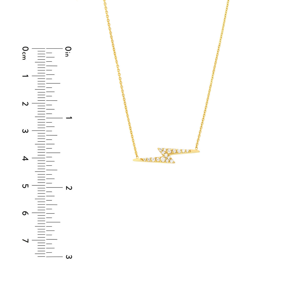 Diamond Thunderbolt Necklace