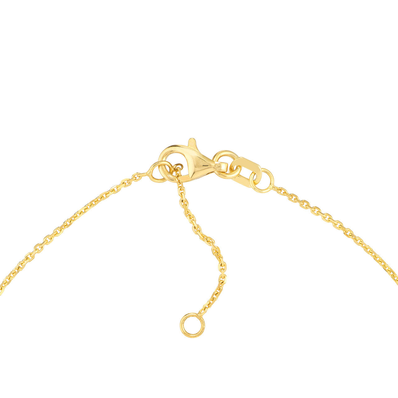 Bezel Set Diamond Charm Anklet