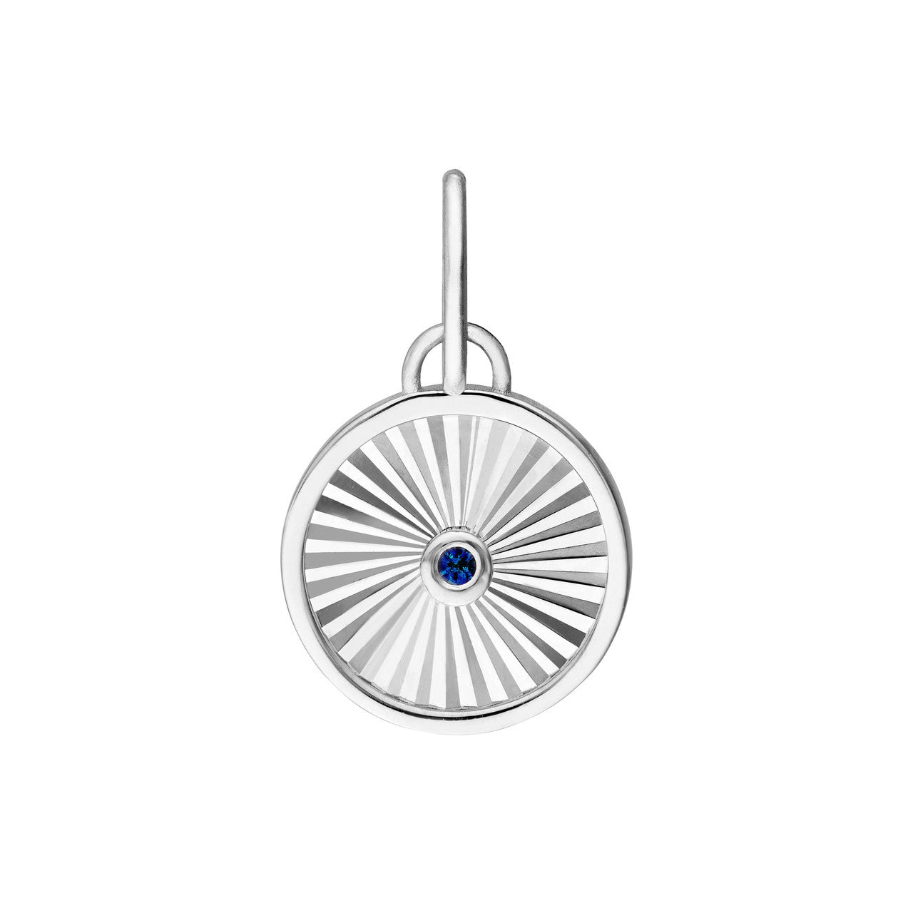 Sapphire Radiant Round Pendant