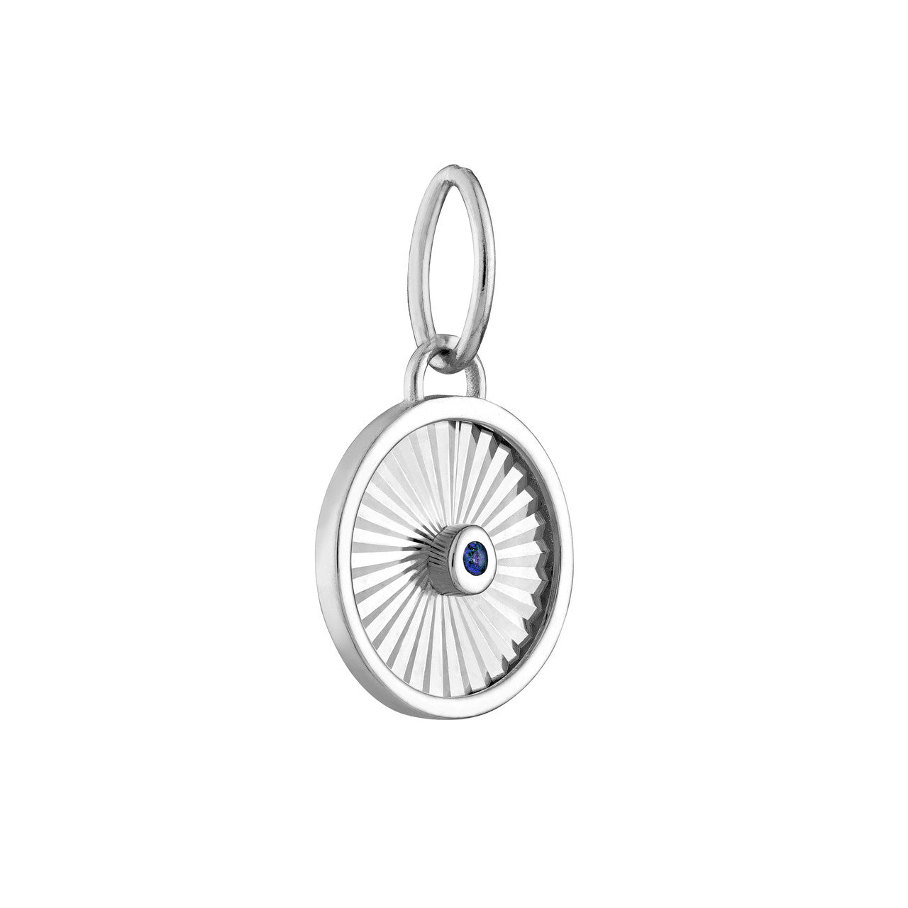 Sapphire Radiant Round Pendant