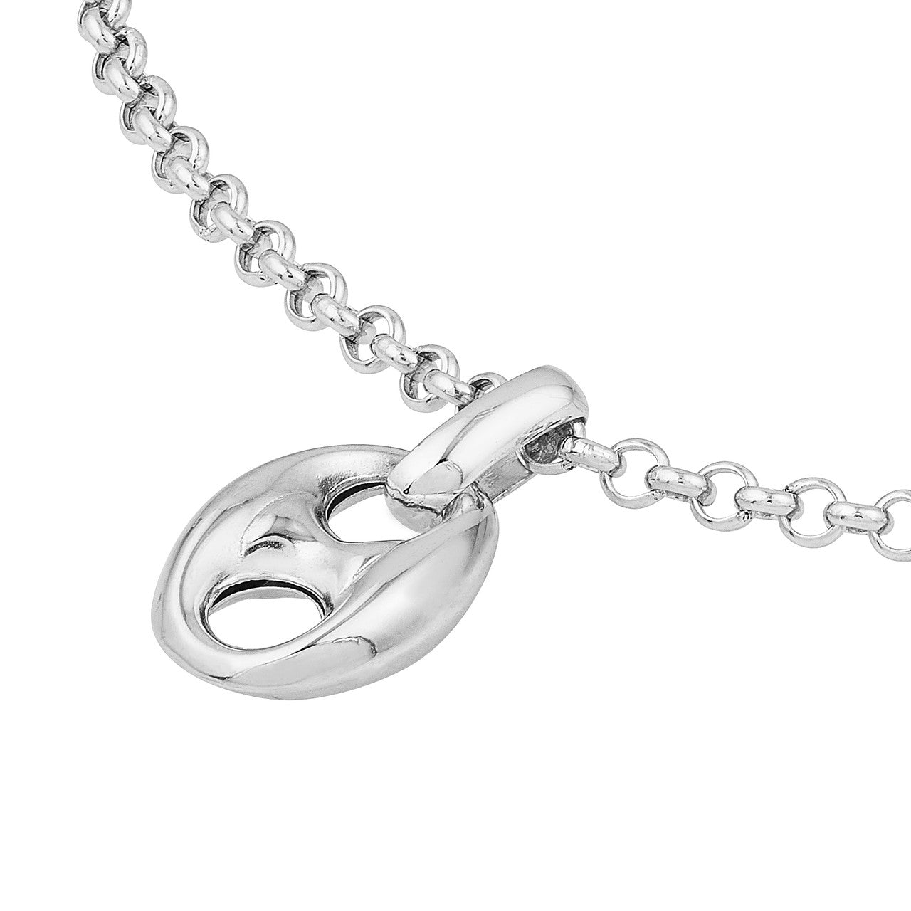 Polished Puffed Mariner Link Pendant