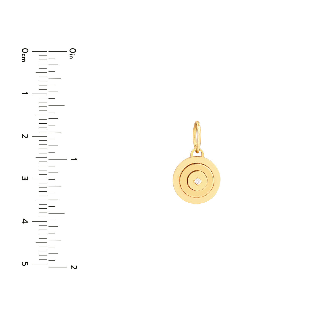 1.5pt Diamond Concentric Round Pendant