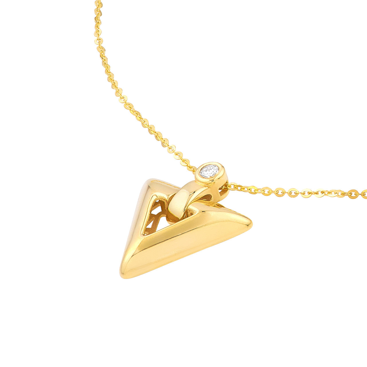 1/20tcw Diamond Arrow Pendant Necklace