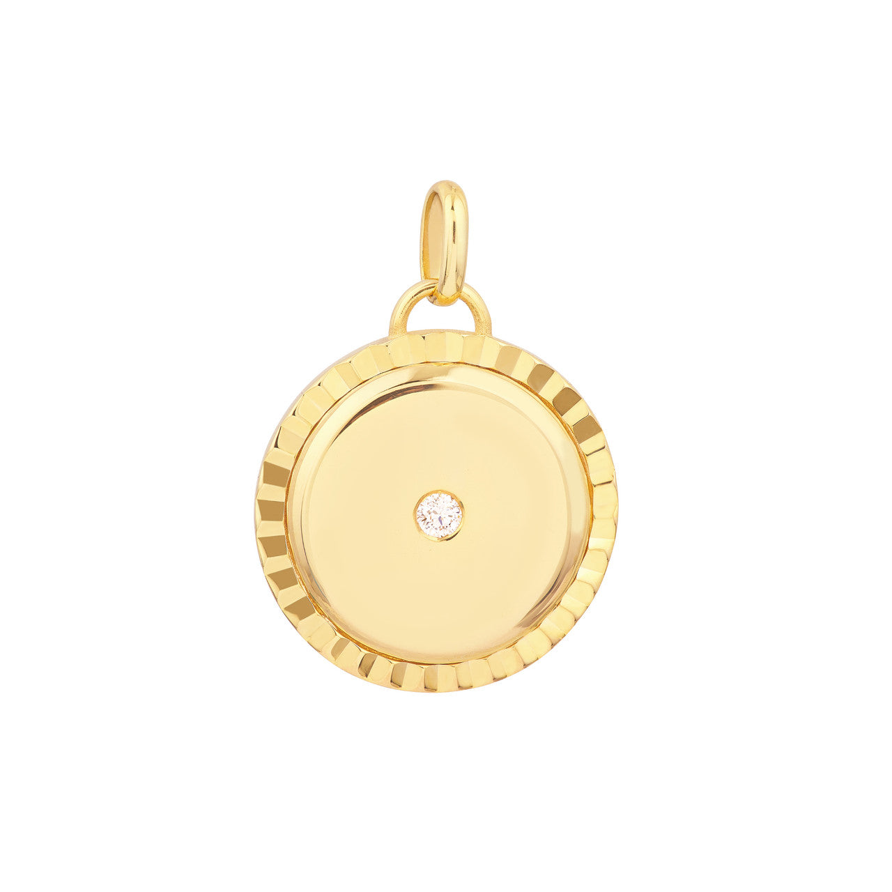 1/20tcw Diamond Round Pendant