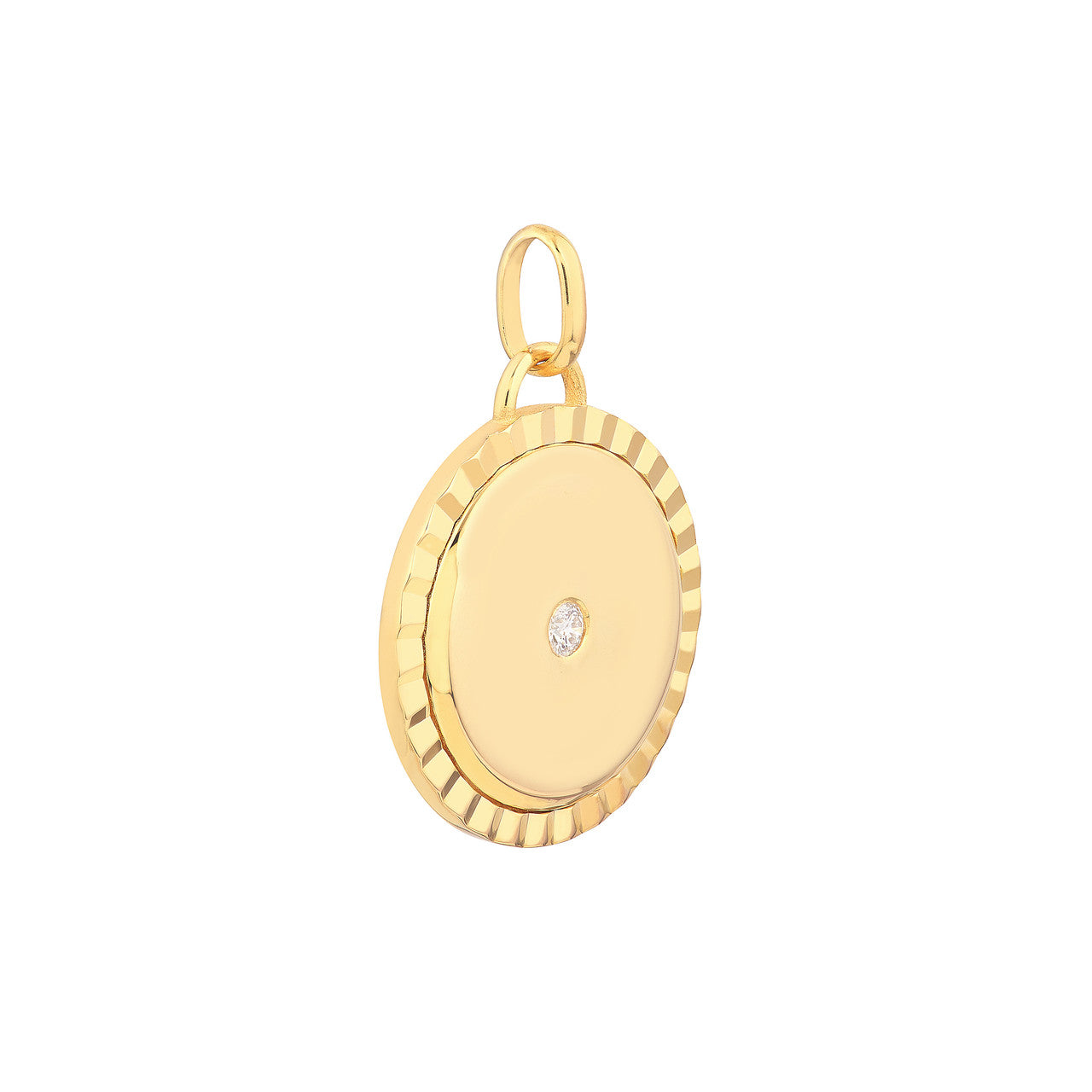 1/20tcw Diamond Round Pendant