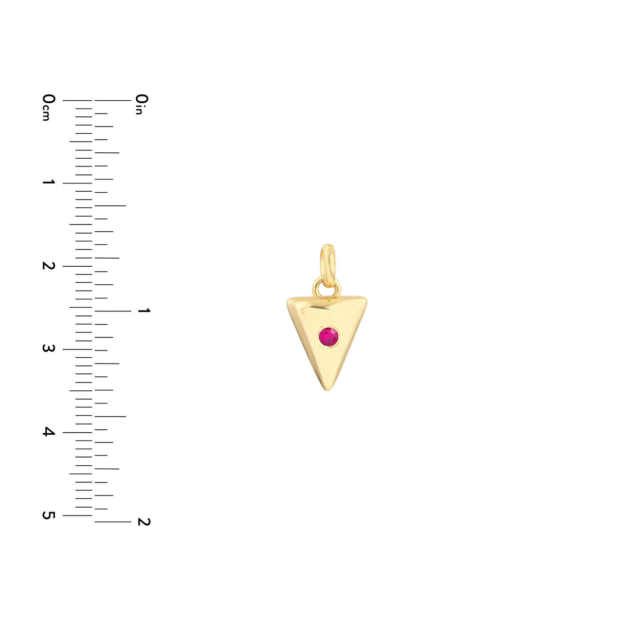 Ruby Arrow Pendant