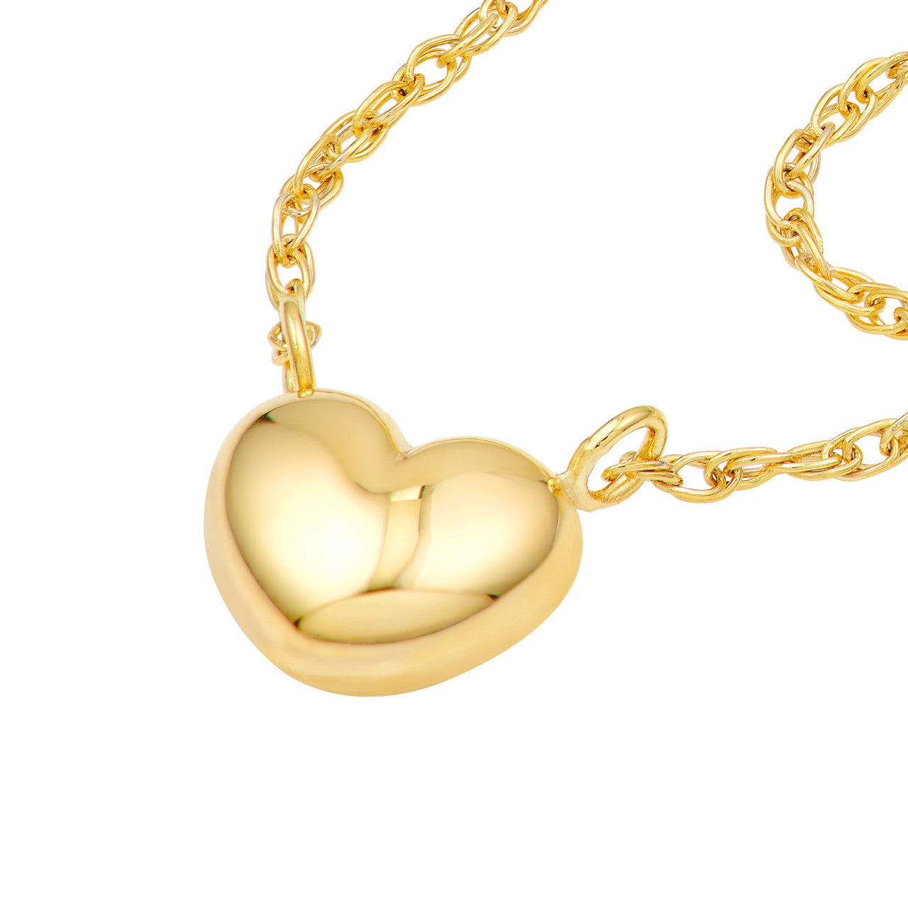 Small Puffy Heart Necklace