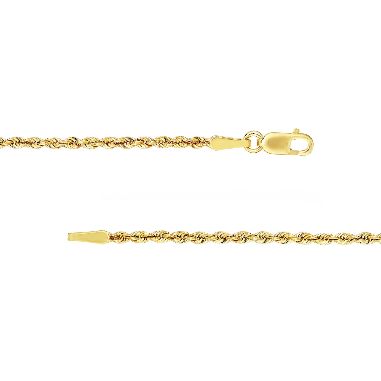 1.8mm Light Rope Chain with Lobster Lock