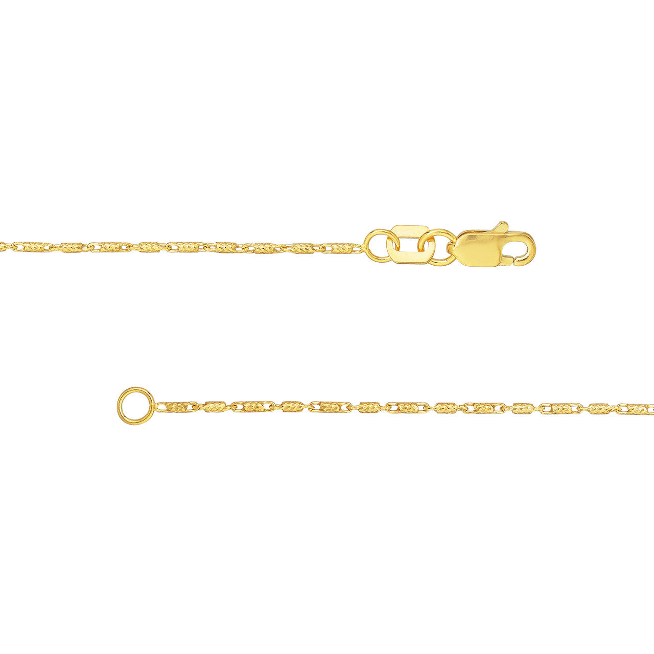 0.95mm D/C Tube Bead Chain with Lobster Lock