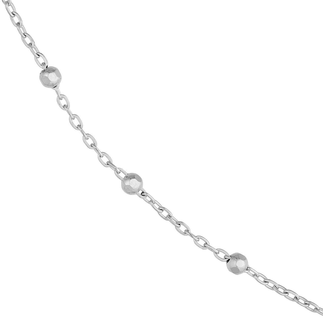 Faceted Bead Saturn Chain