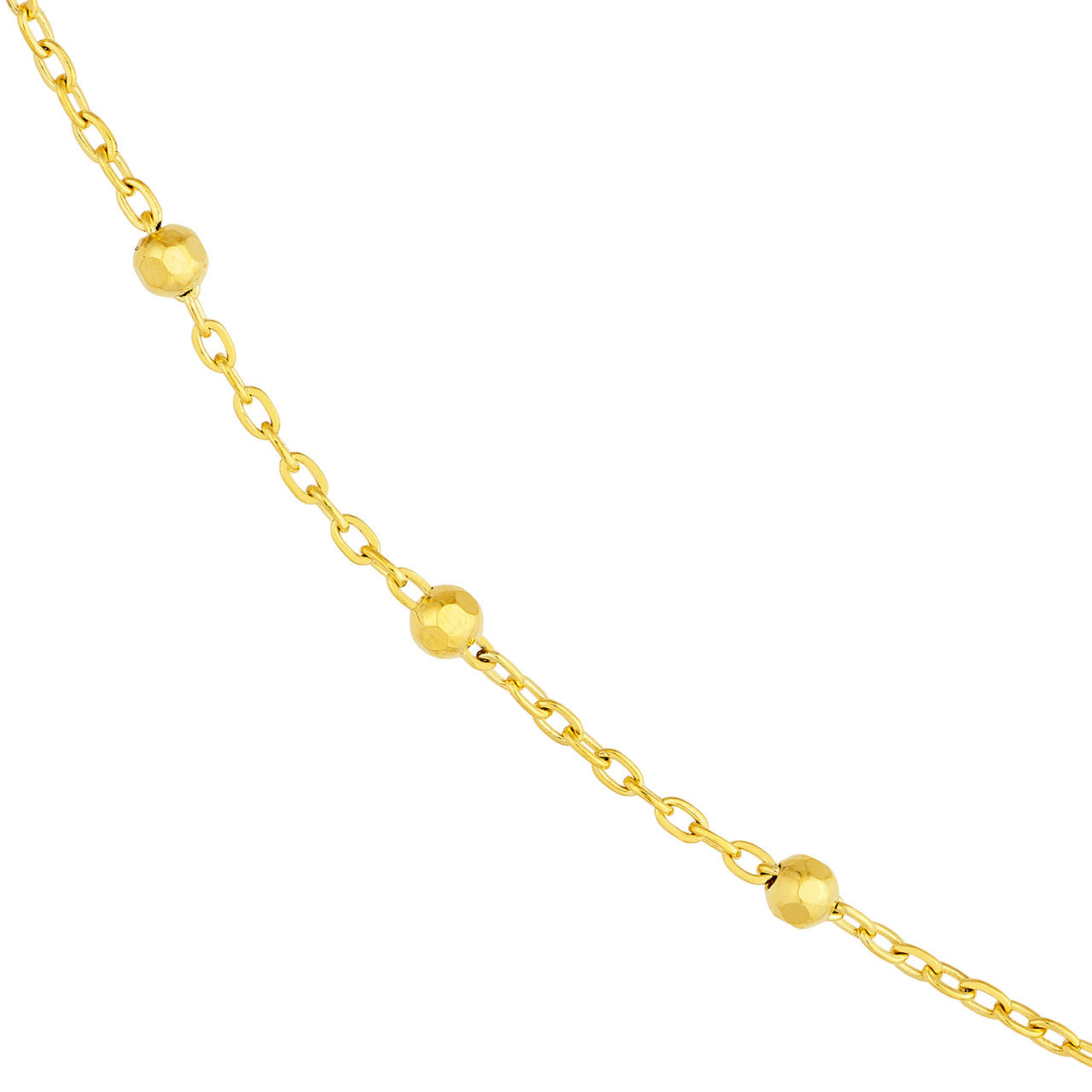 Faceted Bead Saturn Chain