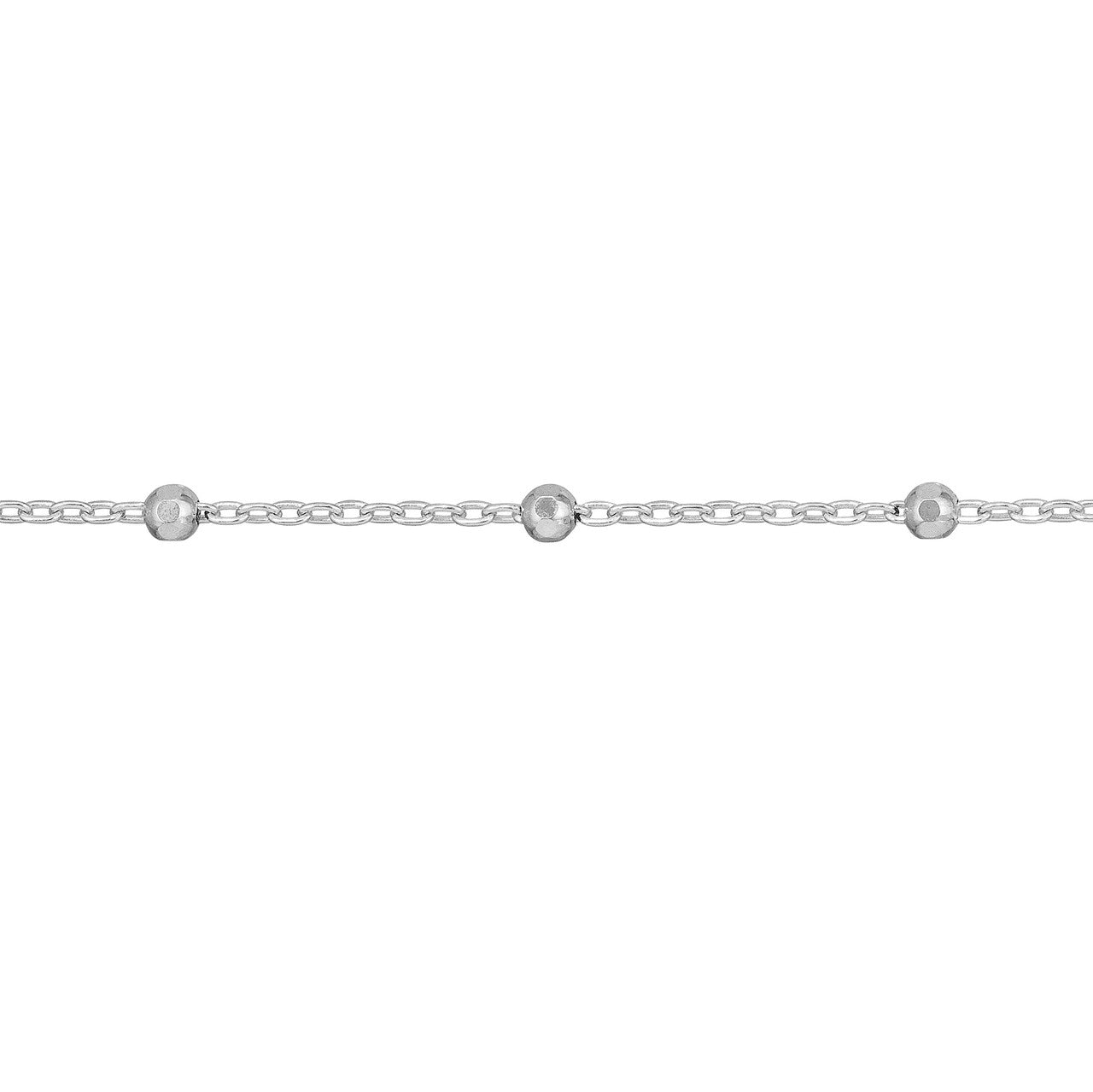 Faceted Bead Saturn Chain