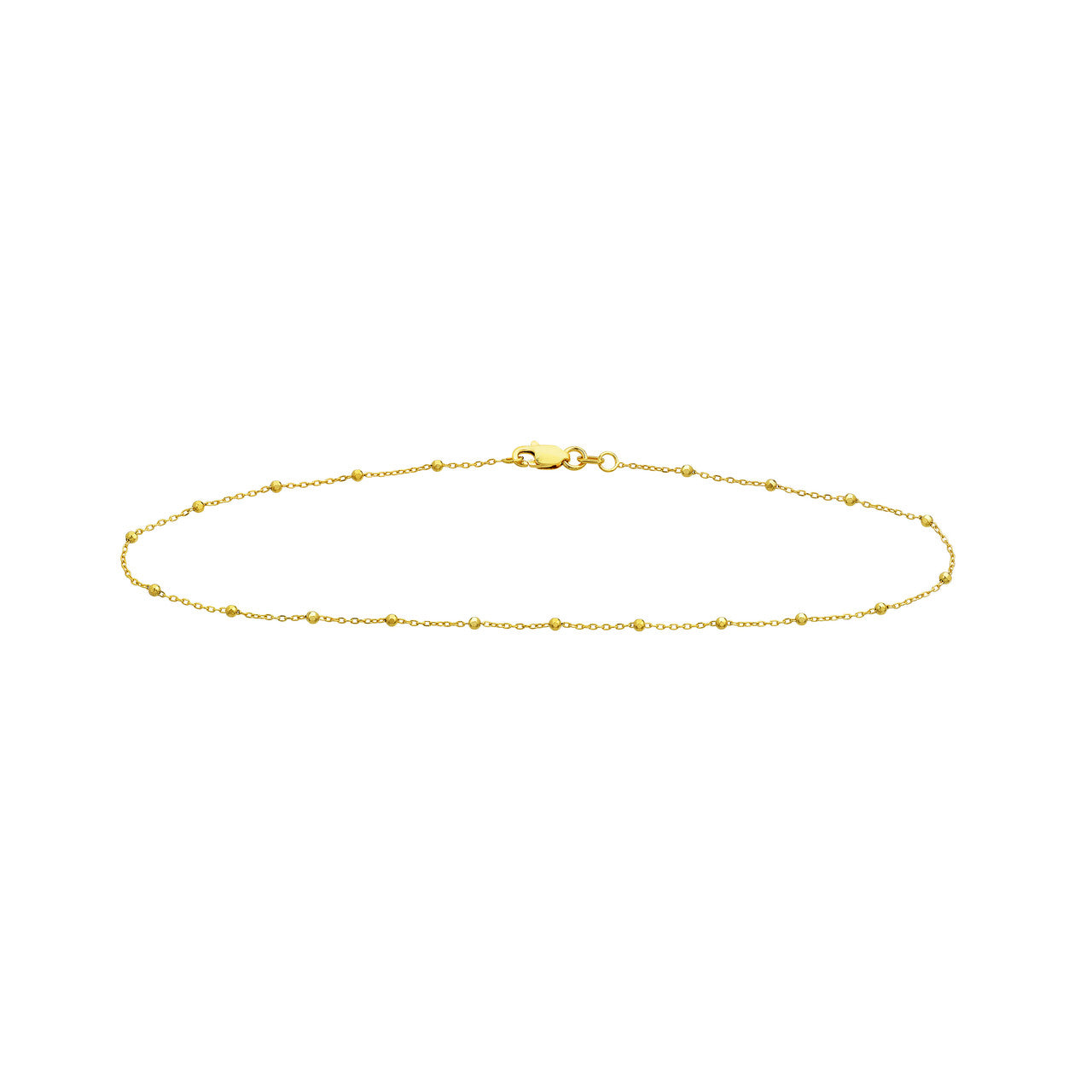 Faceted Bead Saturn Chain