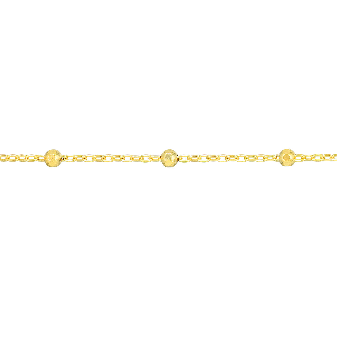 Faceted Bead Saturn Chain