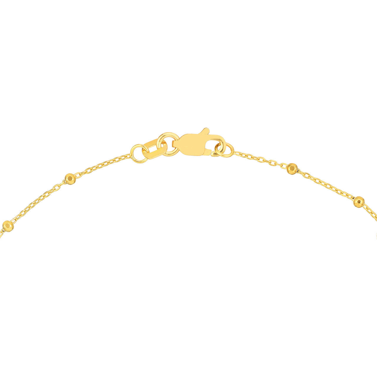 Faceted Bead Saturn Chain