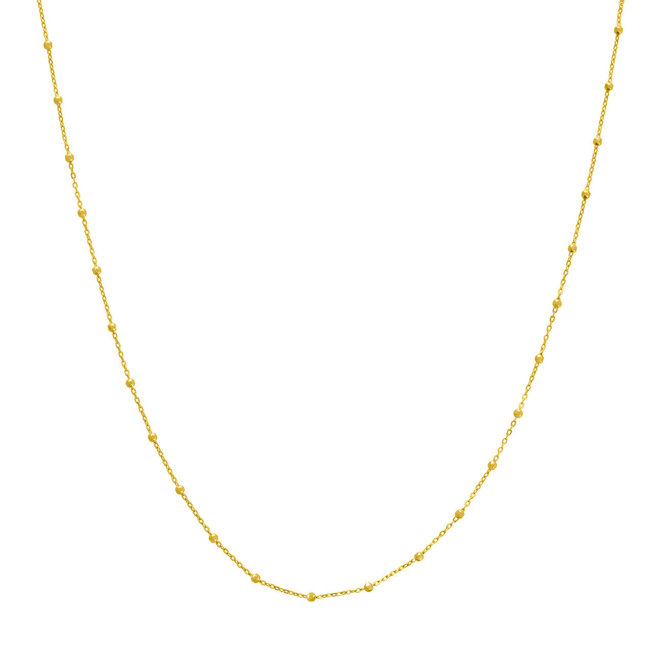 Faceted Bead Saturn Chain