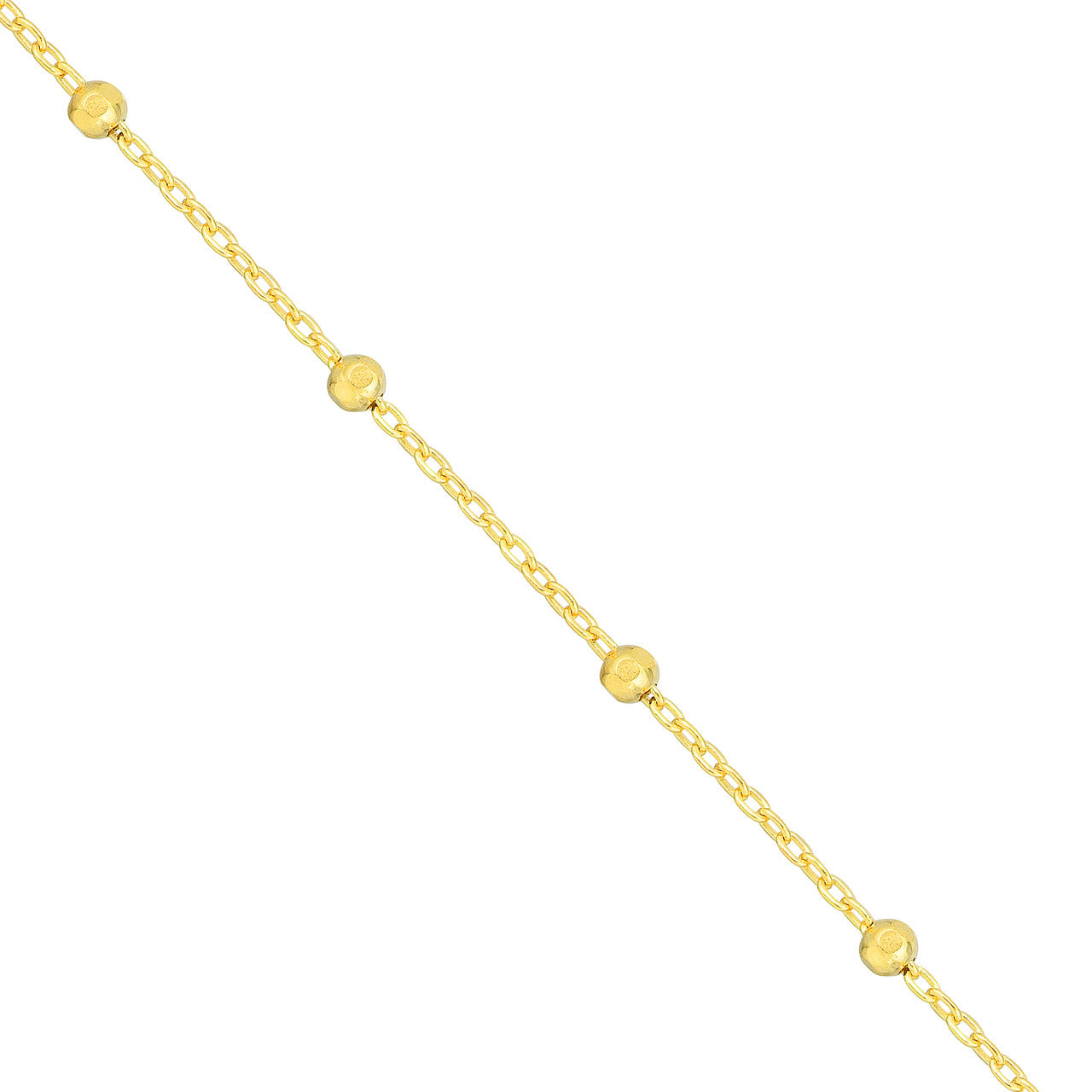 Faceted Bead Saturn Chain