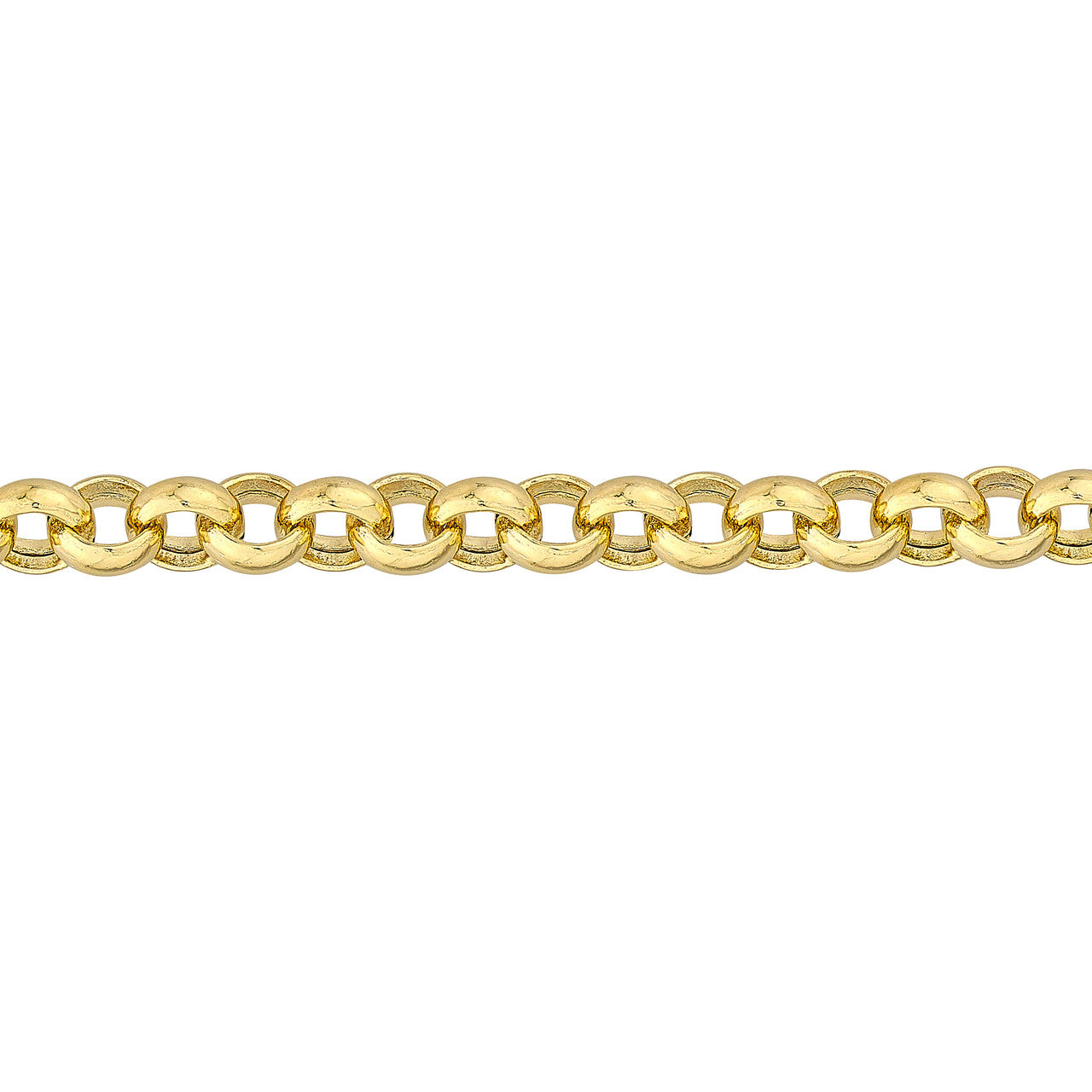 5.2mm Hollow Rolo Chain with Pear Lobster Lock