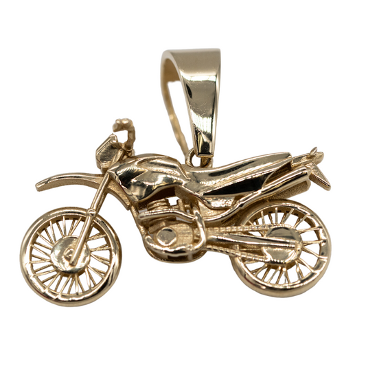 Charm Motorcycle 10k Gold