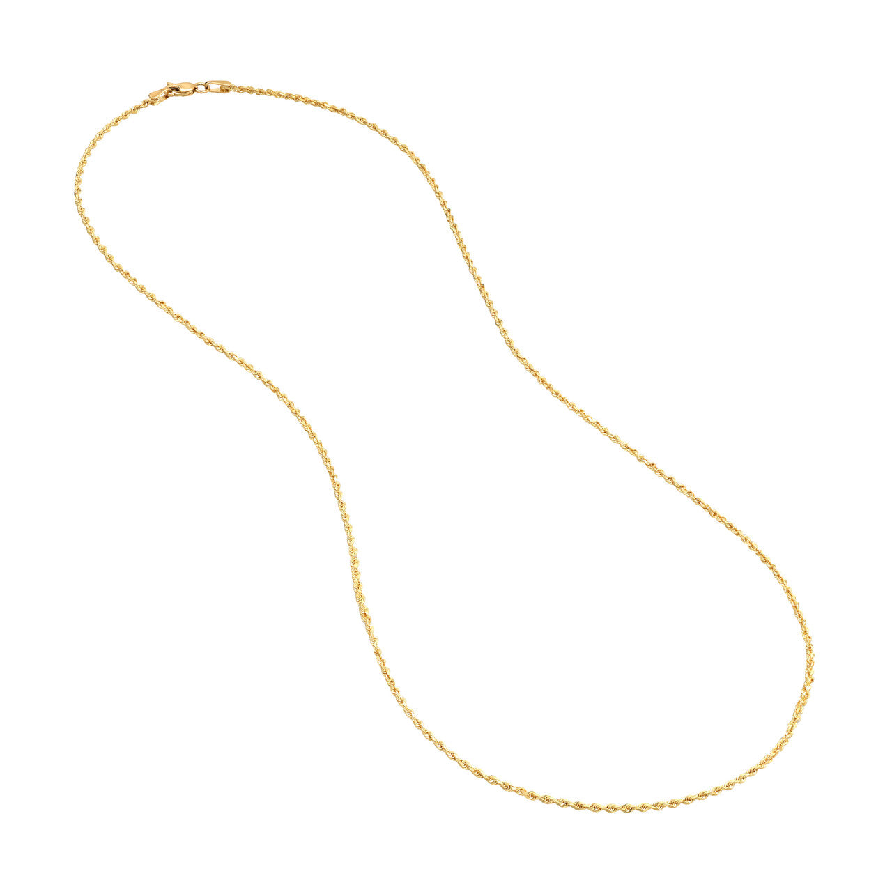 1.8mm D/C Rope Chain with Lobster Lock