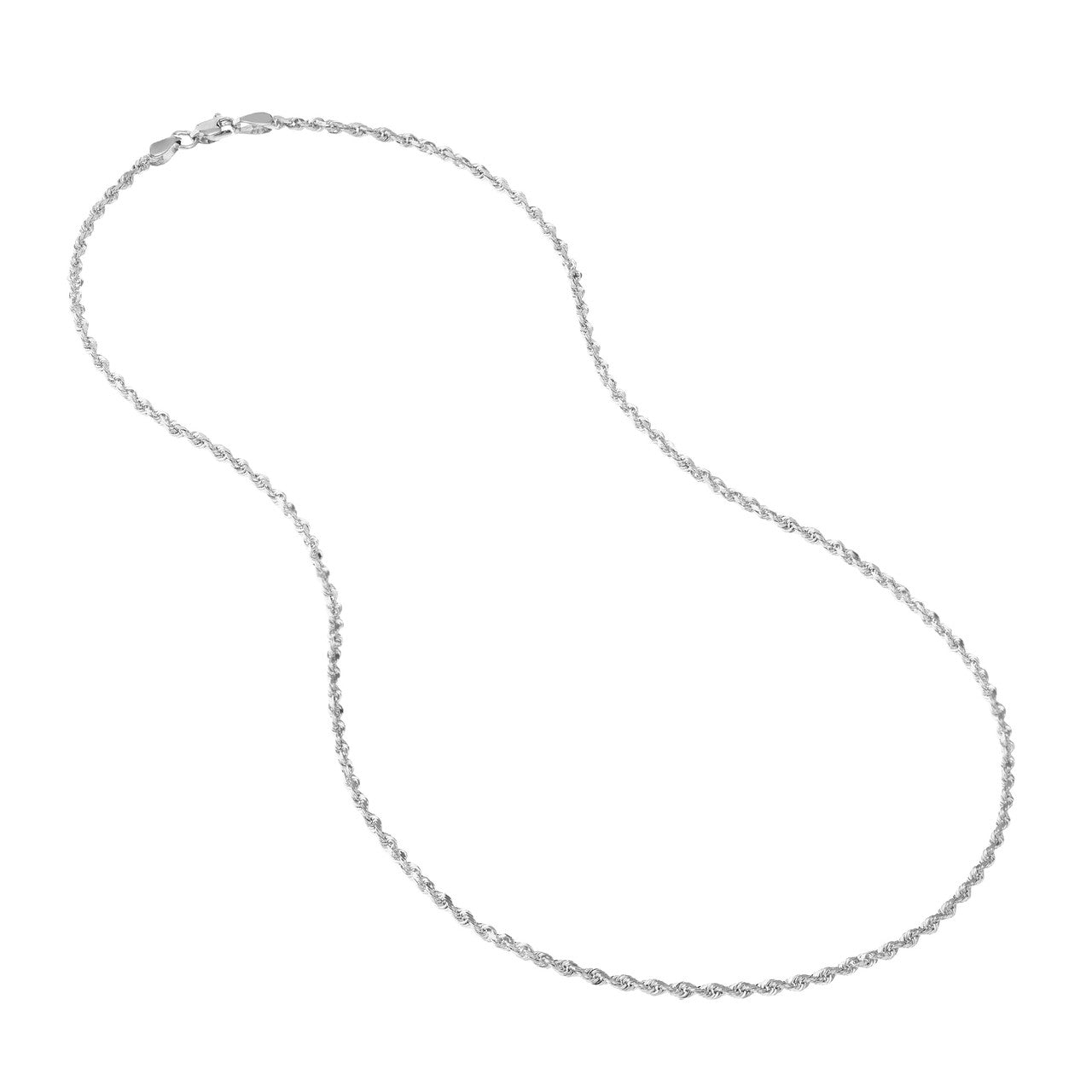 2.3mm D/C Rope Chain with Lobster Lock