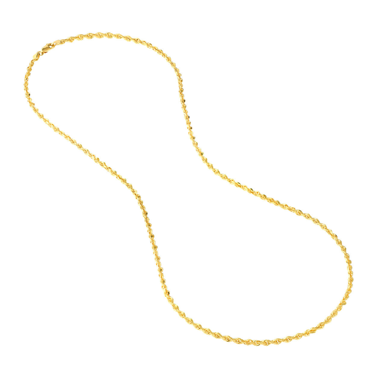 3mm D/C Rope Chain with Lobster Lock