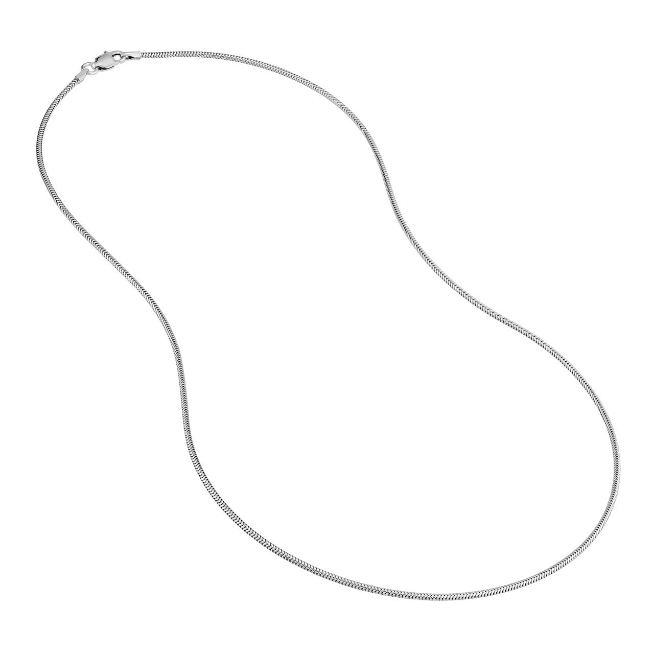 Sterling Silver 1.2mm Snake Chain with Lobster Lock