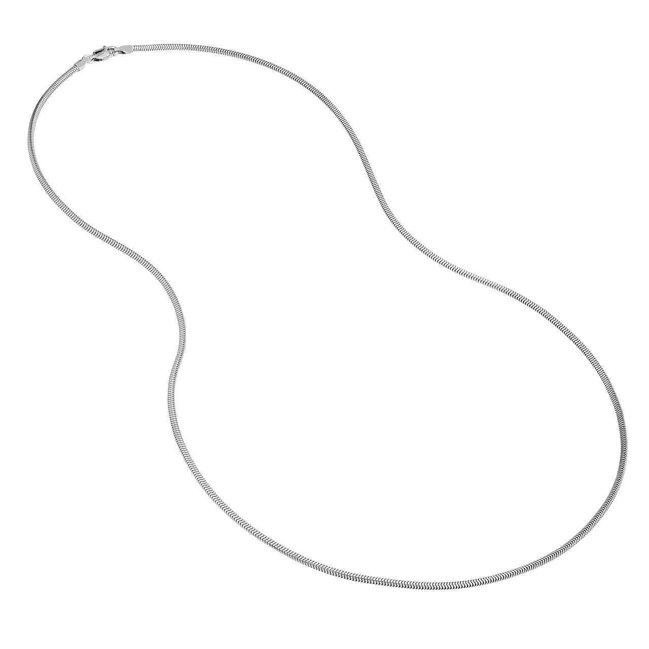 Sterling Silver 1.9mm Snake Chain with Lobster Lock