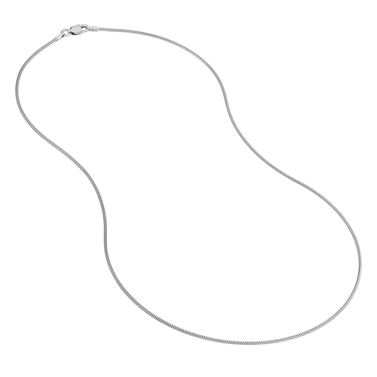 Sterling Silver 1mm Snake Chain with Lobster Lock