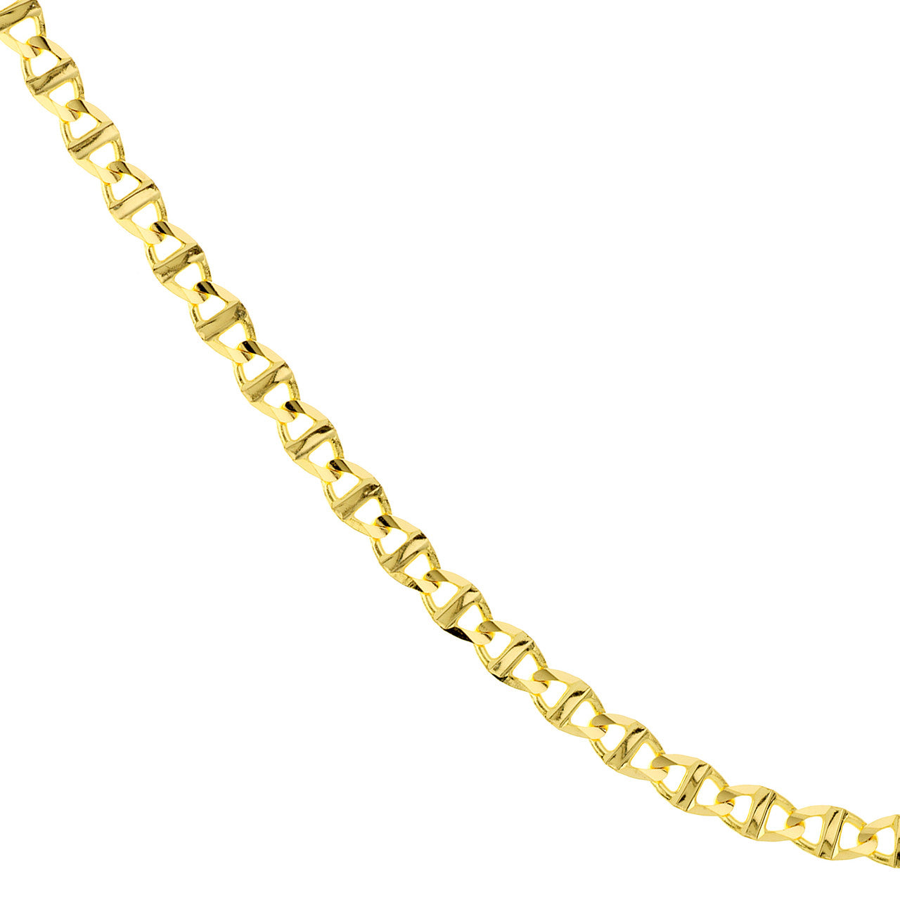 5.40mm Concave Mariner Chain with Lobster Lock