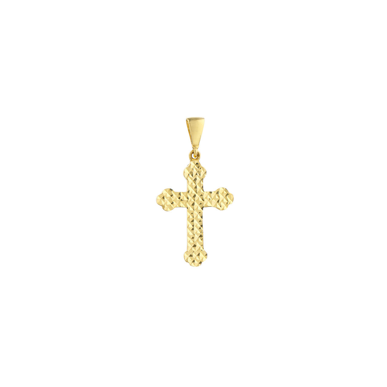 Diamond Cut Cross Pendant