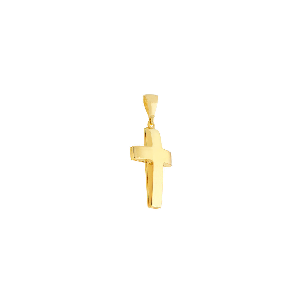 3D Cross Pendant with Design Back