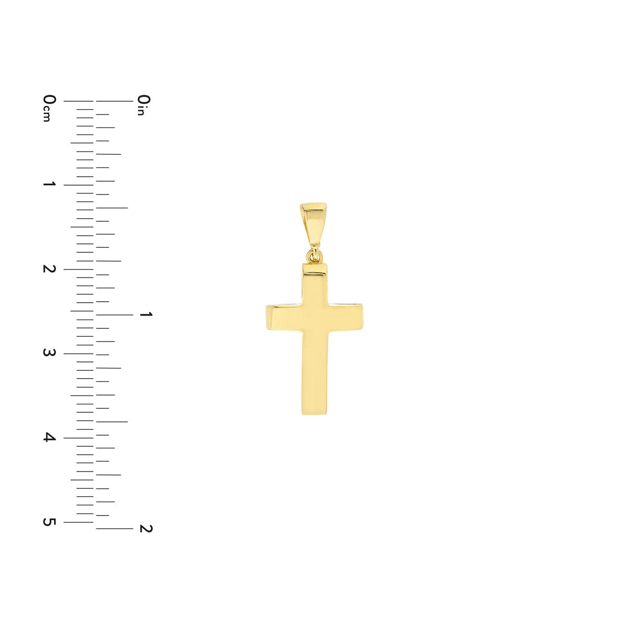 3D Cross Pendant with Design Back