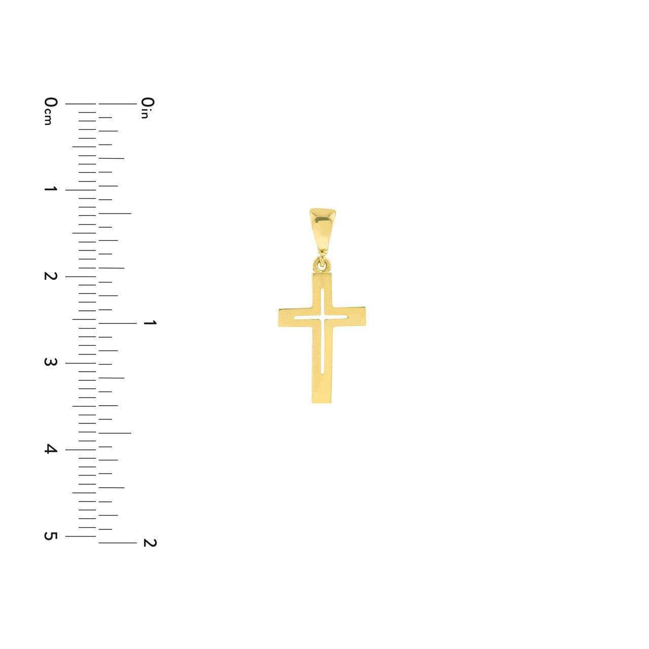 Cutout Cross Pendant