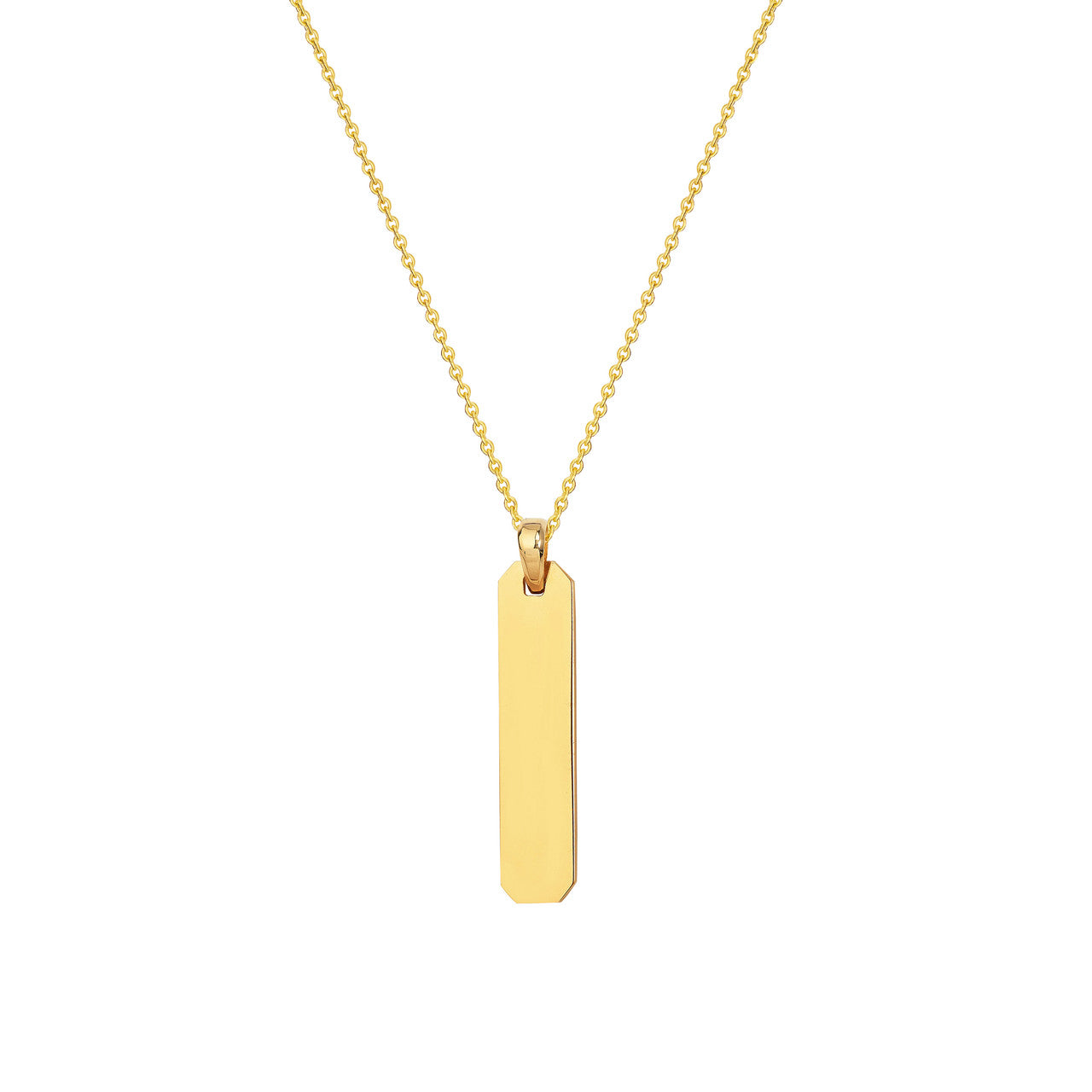 Fancy Elongated Octagon Bar Pendant